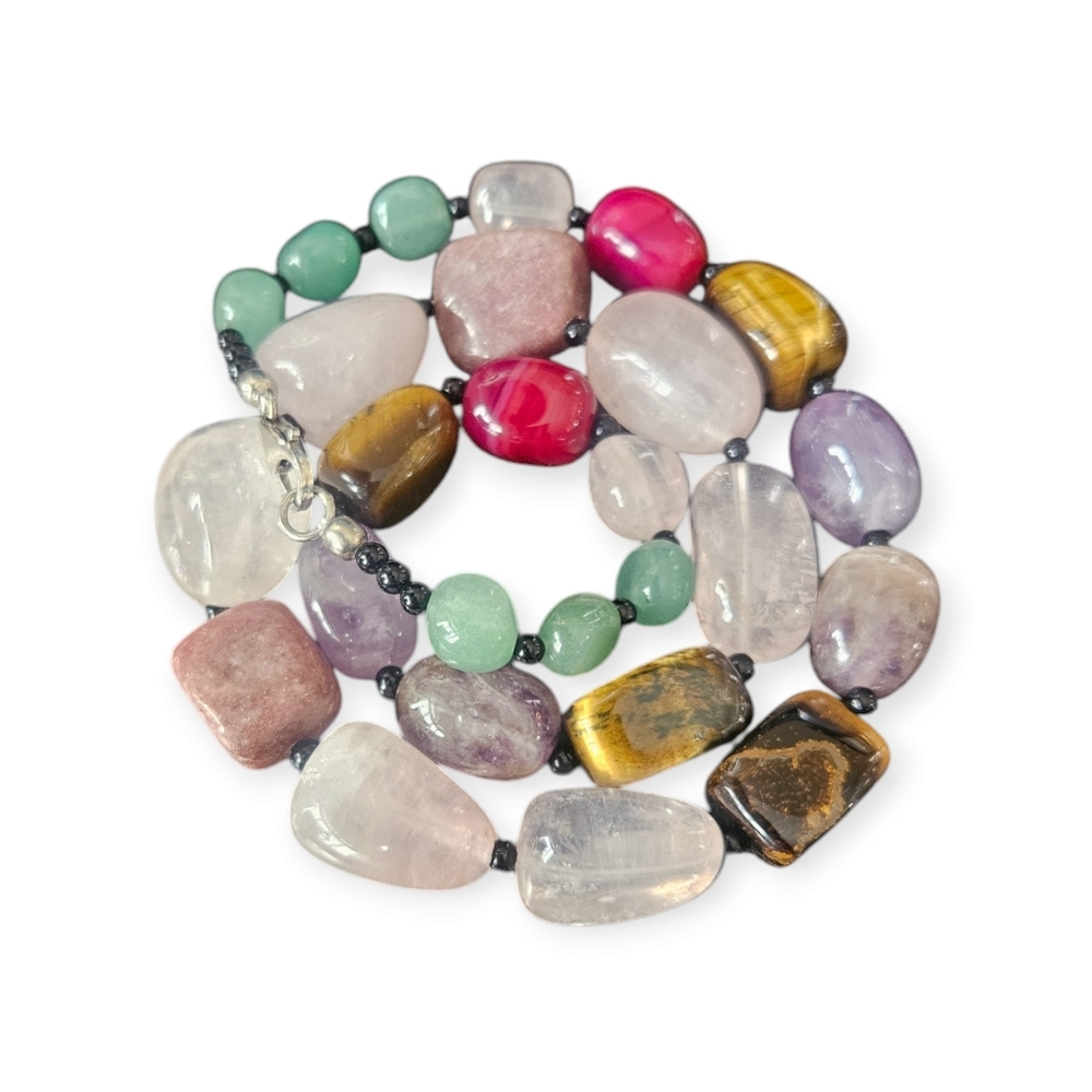 Multi Gemstone Necklace - Picture 3 of 3